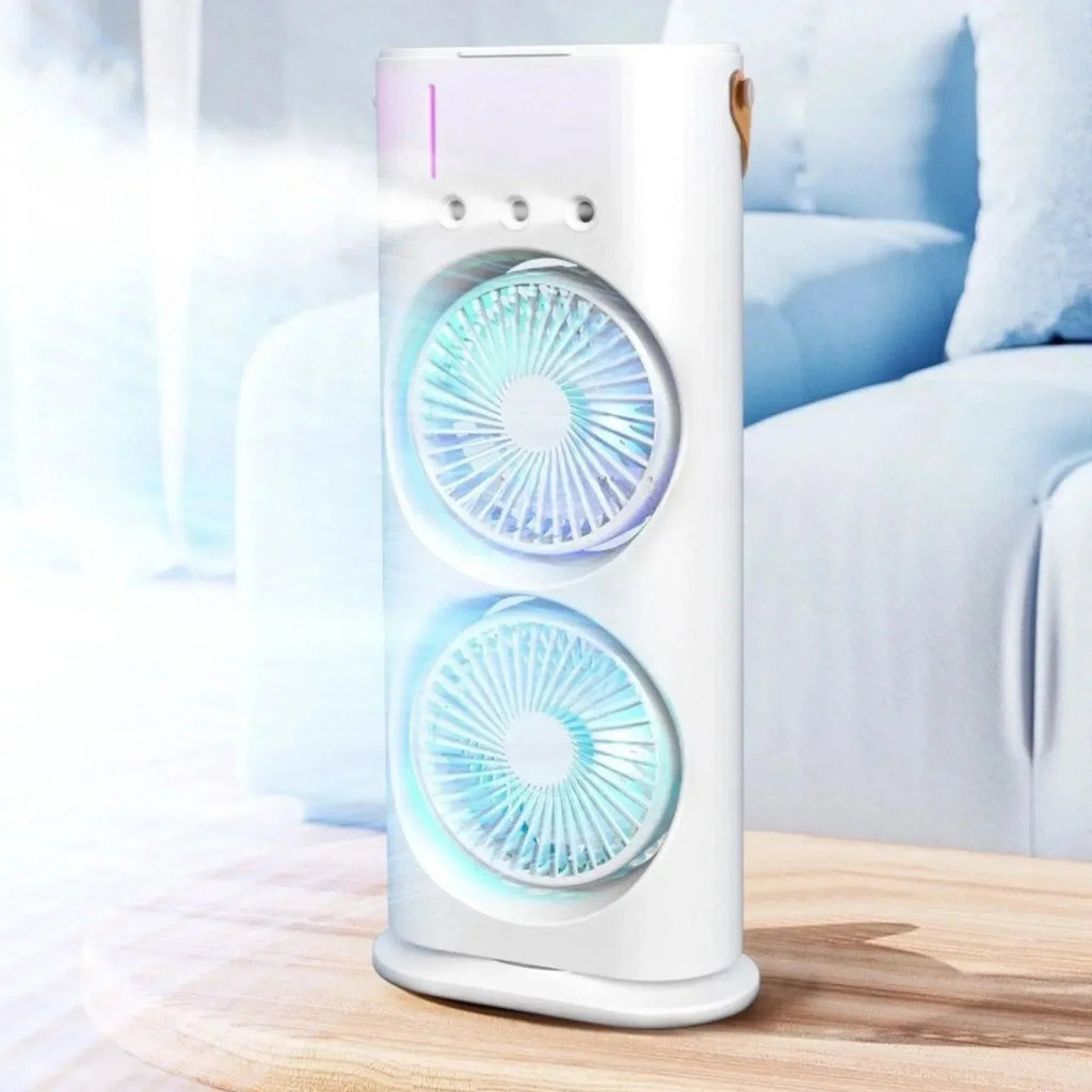 Ventilador Climatizador Duplo com Função Umidificador 3 em 1 MaxVent