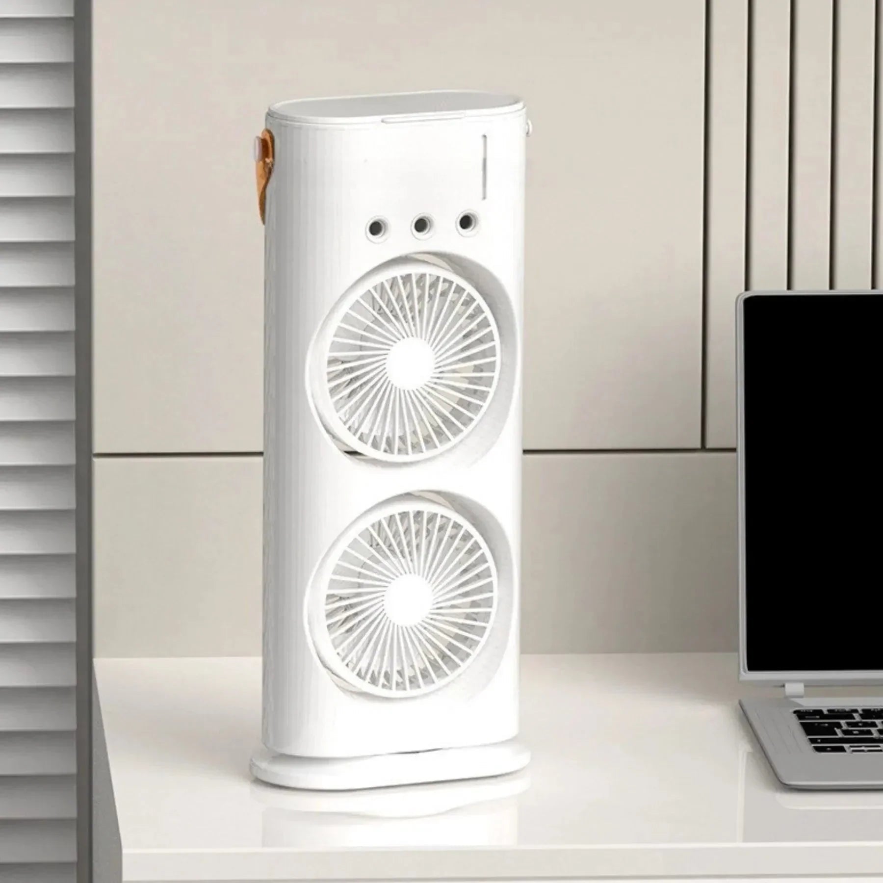 Ventilador Climatizador Duplo com Função Umidificador 3 em 1 MaxVent