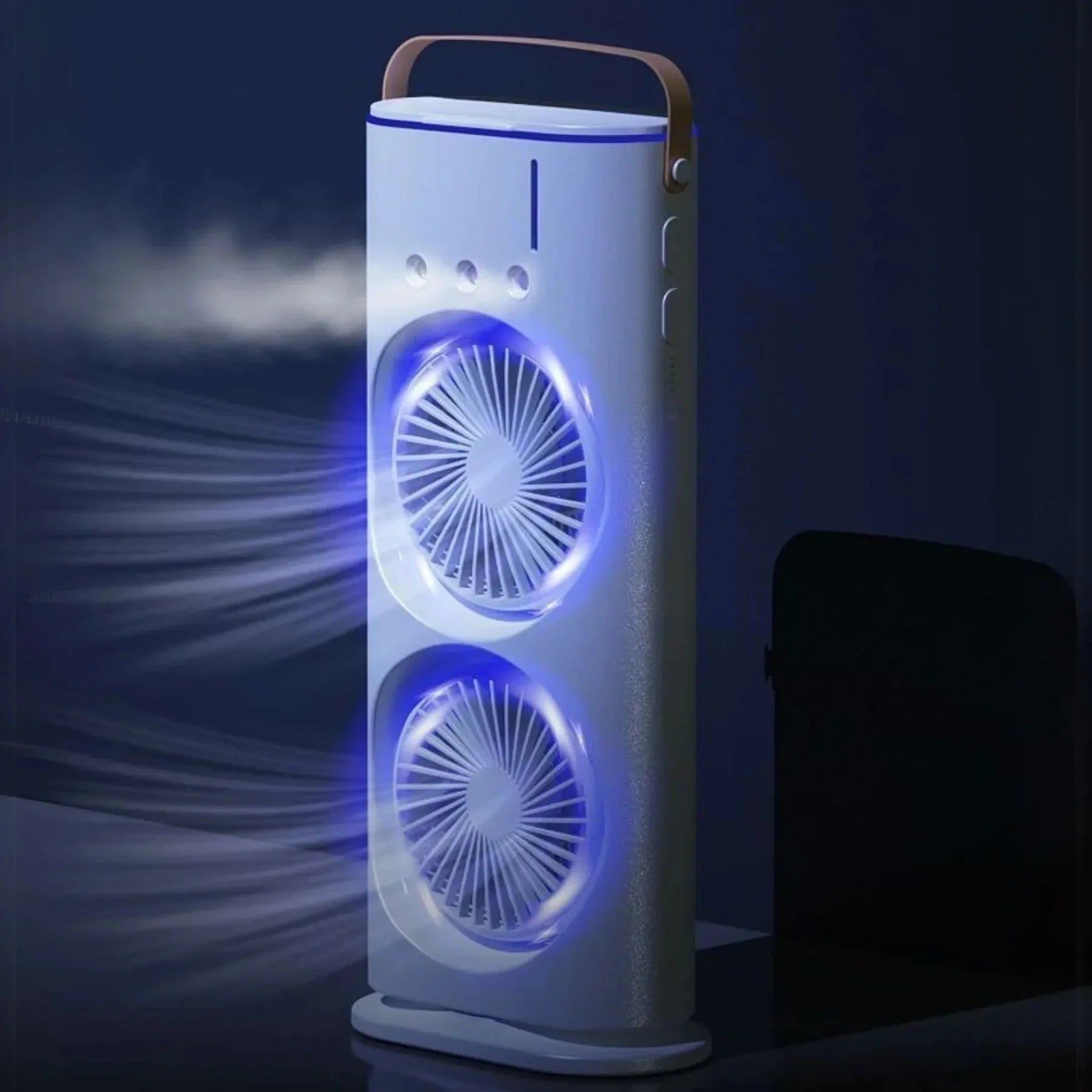 Ventilador Climatizador Duplo com Função Umidificador 3 em 1 MaxVent